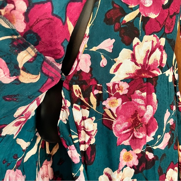 Band of the Free Boho Floral Wrap Dress - Picture 7 of 13